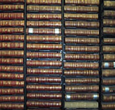 image of record books in courthouse vault