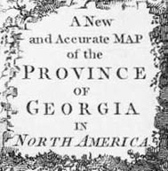Map of Georgia Colony
